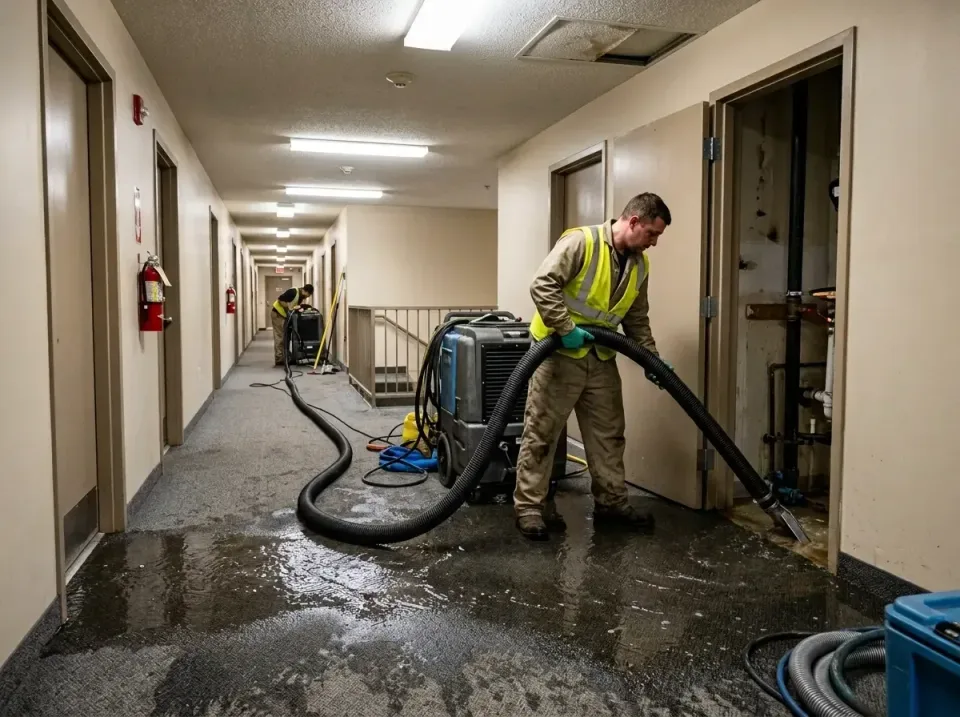 multi-unit-apartment-hallway-f-005 — frequently asked questions, Emergency Burst Pipe Water Extraction & Removal in Orangeva…